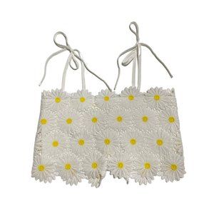Shein Daisy Cropped Tank Top